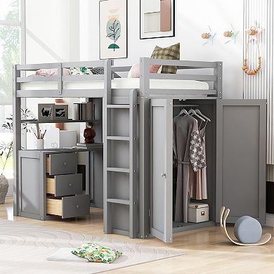 Merax Modern Versatile Loft Bed