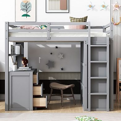 Merax Modern Versatile Loft Bed