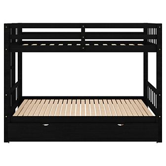Merax Modern Pull-out Bunk Bed With Trundle
