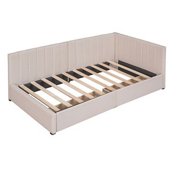 Merax Upholstered Daybed With 2 Storage Drawers