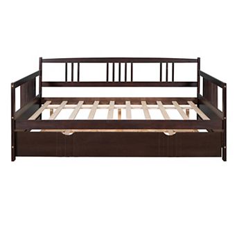 Merax Daybed Wood Bed With Trundle