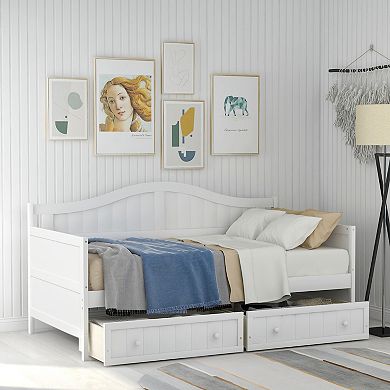 Merax Wooden Daybed With Drawers