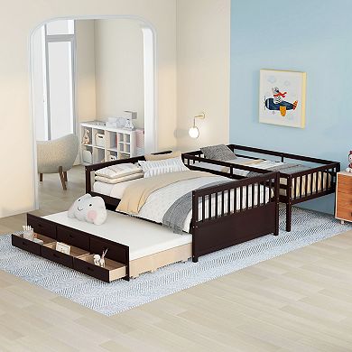 Merax Twin-over-full Bunk Bed With Twin Size Trundle