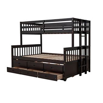 Merax Twin-over-full Bunk Bed With Twin Size Trundle