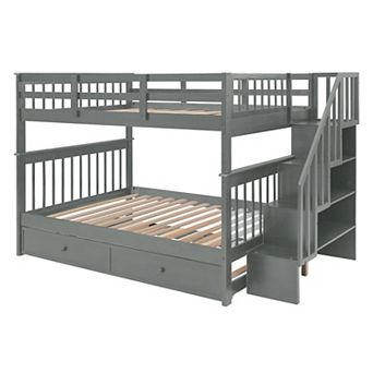 Merax Full-over-full Bunk Bed With Twin Size Trundle