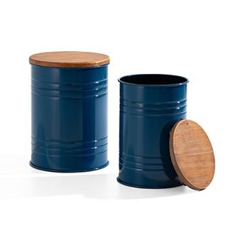 Glitzhome Rustic End Table Set Of 2