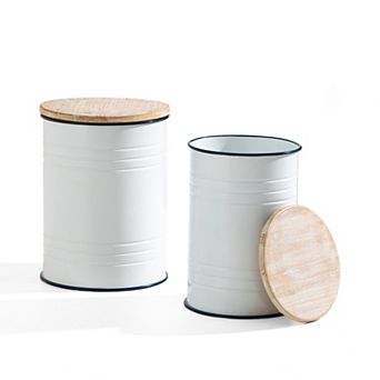 Glitzhome Rustic End Table Set Of 2