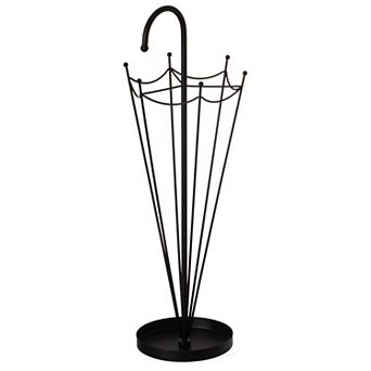 Black Umbrella Shaped Creative Umbrella Holder Stand