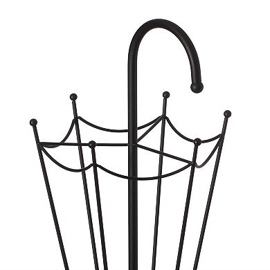 Black Umbrella Shaped Creative Umbrella Holder Stand