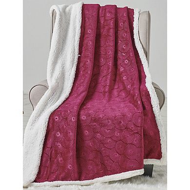 Louvre Sherpa Decorative Super Soft Throw Blanket For Sleep/decor