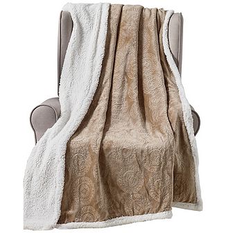 Caesar Sherpa Decorative Super Soft Throw Blanket For Sleep/decor
