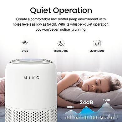 Miko Hepa Smart Air Purifier Up To 770 Sqft - App Controlled