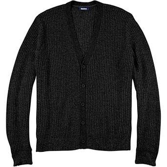 KingSize Men's Big & Tall Shaker Knit V-Neck Cardigan Sweater