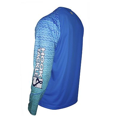 Gradient Waves L/s Uv Fishing T-shirt