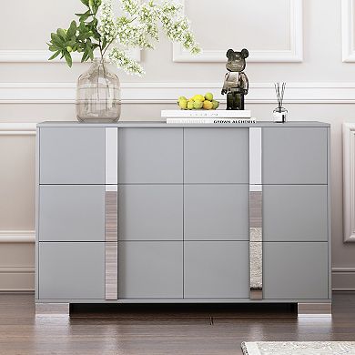 Merax Storage Cabinet Dresser With 6 Drawers