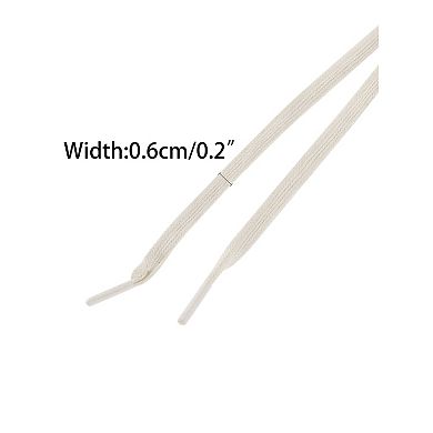 1 Pair Flat Shoe Laces Unisex Sneakers Shoestring Waxed Cotton Shoelaces 80cm/31.50"