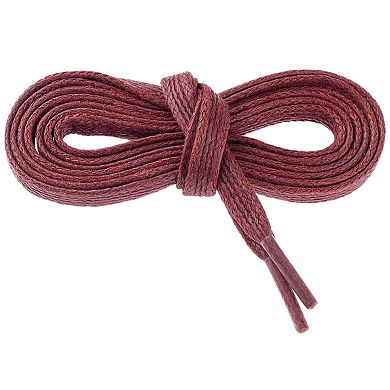 1 Pair Flat Shoe Laces Unisex Waxed Cotton Athletic Shoelaces Shoestring Sneakers 180cm/70.87"