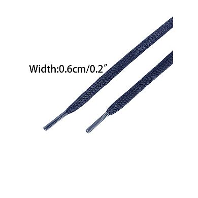1 Pair Flat Shoe Laces Unisex Sneakers Shoestring Waxed Cotton Shoelaces 60cm/23.62"
