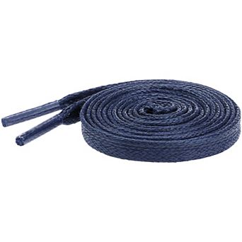 1 Pair Flat Shoe Laces Unisex Waxed Cotton Athletic Shoelaces Shoestring Sneakers 150cm/59.06"