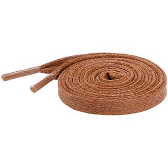 1 Pair Flat Shoe Laces Unisex Waxed Cotton Athletic Shoelaces Shoestring Sneakers 150cm/59.06"
