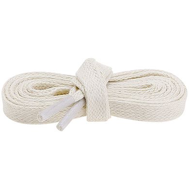 1 Pair Flat Shoe Laces Unisex Sneakers Shoestring Waxed Cotton Shoelaces 140cm/55.12"