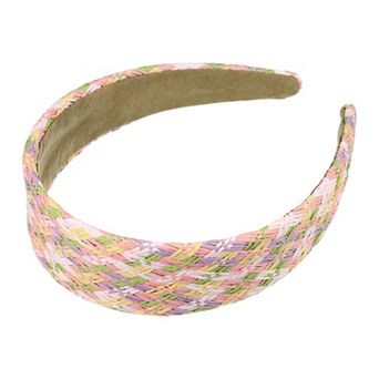 1 pc Elegant Flat Raffia Straw Headband For Women
