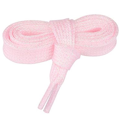 1 Pair Glitter Sparkling Flat Shoelace Shoe Laces for Sneakers Shiny Shoes Strings 35.43"
