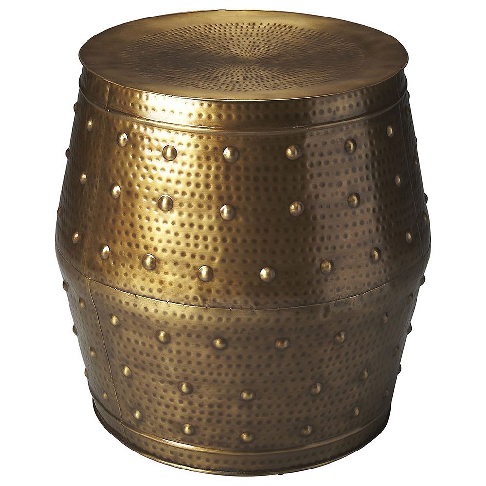 Bronze Drum Side Table