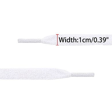 1 Pair Glitter Sparkling Flat Shoelace Shoe Laces for Sneakers Shiny Shoes Strings 39.37"