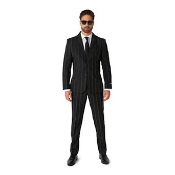 Men's Suitmeister Oversized Glow-in-the-Dark Pinstripe Party Suit
