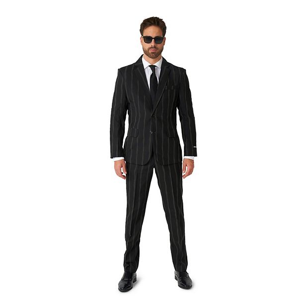 Suitmeister Men s Party Suit Oversized Pinstripe Black Size M