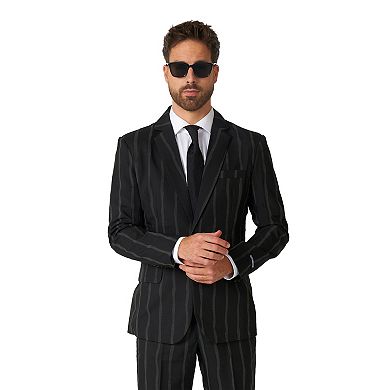 Men's Suitmeister Oversized Glow-in-the-Dark Pinstripe Party Suit