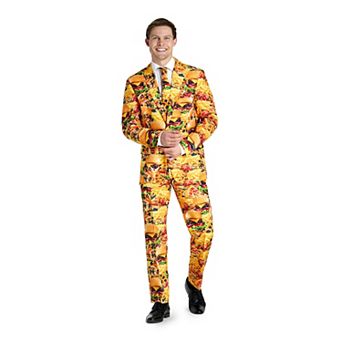 Men's Suitmeister Slim-Fit Snack Master Suit & Tie Set