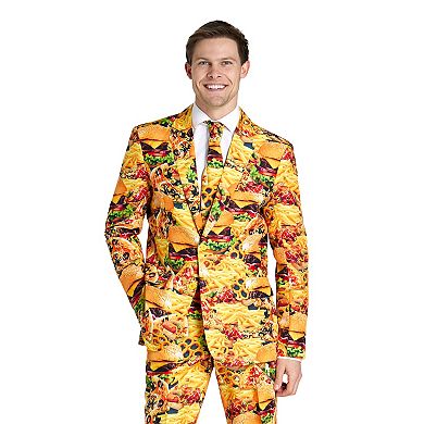 Men's Suitmeister Slim-Fit Snack Master Suit & Tie Set