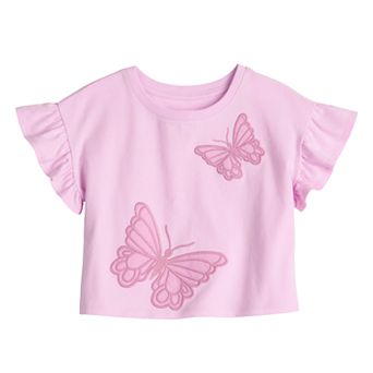 Baby & Toddler Girls Jumping Beans® Flutter Sleeve Tee