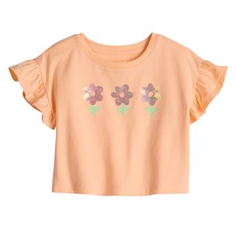 Baby & Toddler Girls Jumping Beans® Flutter Sleeve Tee