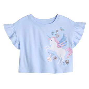 Baby & Toddler Girls Jumping Beans® Flutter Sleeve Tee