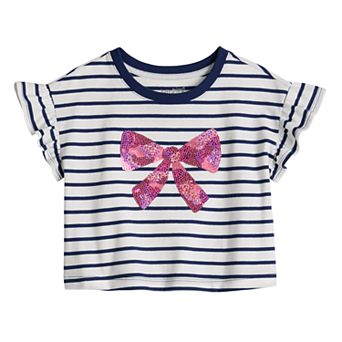 Baby & Toddler Girls Jumping Beans® Flutter Sleeve Tee