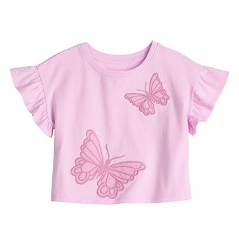 Girls 4-12 Jumping Beans® Flutter Sleeve Tee
