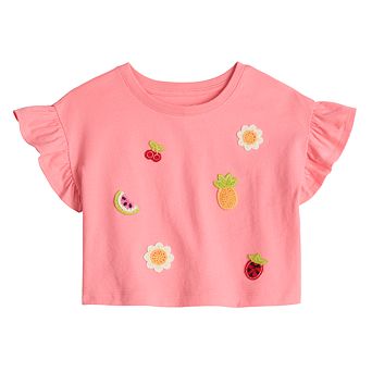 Girls 4-12 Jumping Beans® Flutter Sleeve Tee
