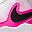 White Black Fuchsia