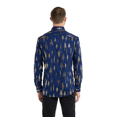 Men's OppoSuits Terrific Trees Slim-Fit Long Sleeve Button-Down Shirt