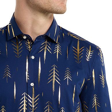 Men's OppoSuits Terrific Trees Slim-Fit Long Sleeve Button-Down Shirt