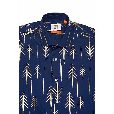 Men's OppoSuits Terrific Trees Slim-Fit Long Sleeve Button-Down Shirt