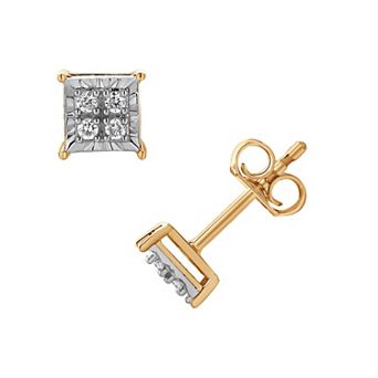 Diamond Brilliance 1/10 Carat T.W. Lab-Grown Diamond Square Earrings