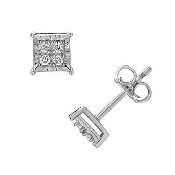 Diamond Brilliance 1/10 Carat T.W. Lab-Grown Diamond Square Earrings