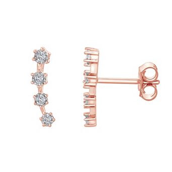 Diamond Brilliance Sterling Silver 1/10 Carat T.W. Lab-Grown Diamond Stud Earrings