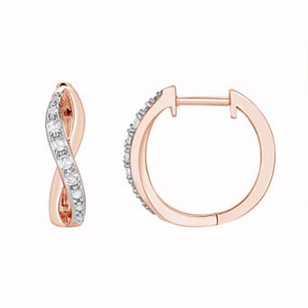 Diamond Brilliance 1/10 Carat T.W. Lab-Grown Diamond Hoop Earrings