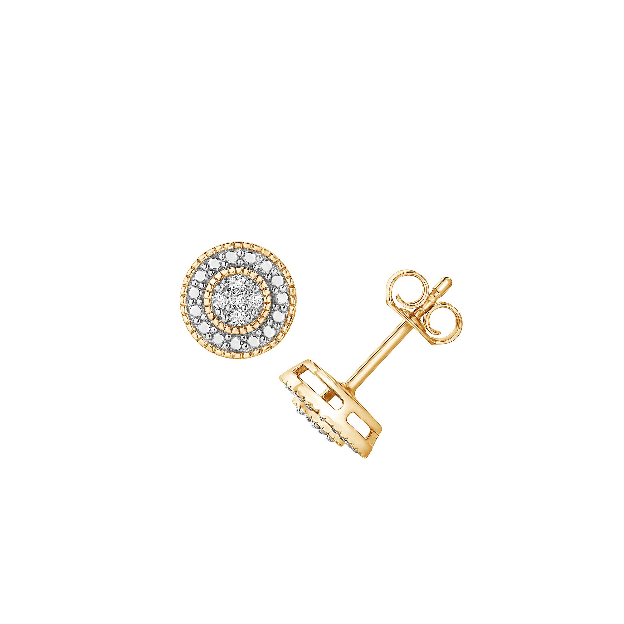 Diamond Brilliance 1/10 Carat T.W. Lab-Grown Diamond Round Stud Earrings, W