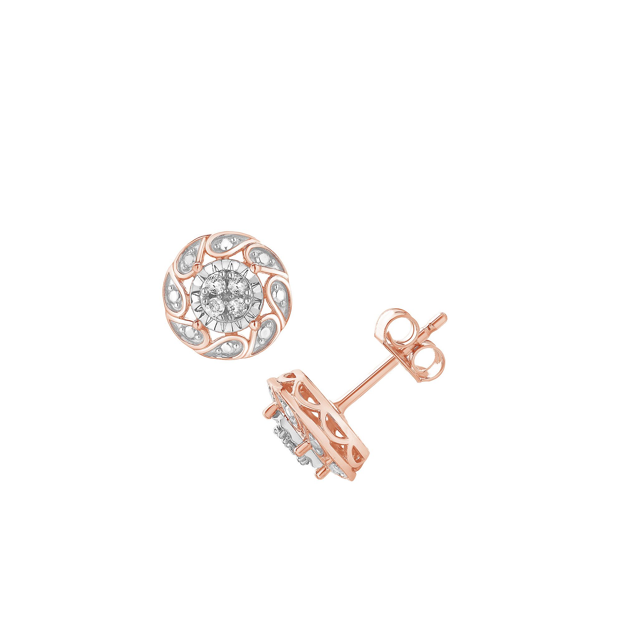 Diamond Brilliance 1/10 Carat T.W. Lab-Grown Diamond Large Round Stud Earri